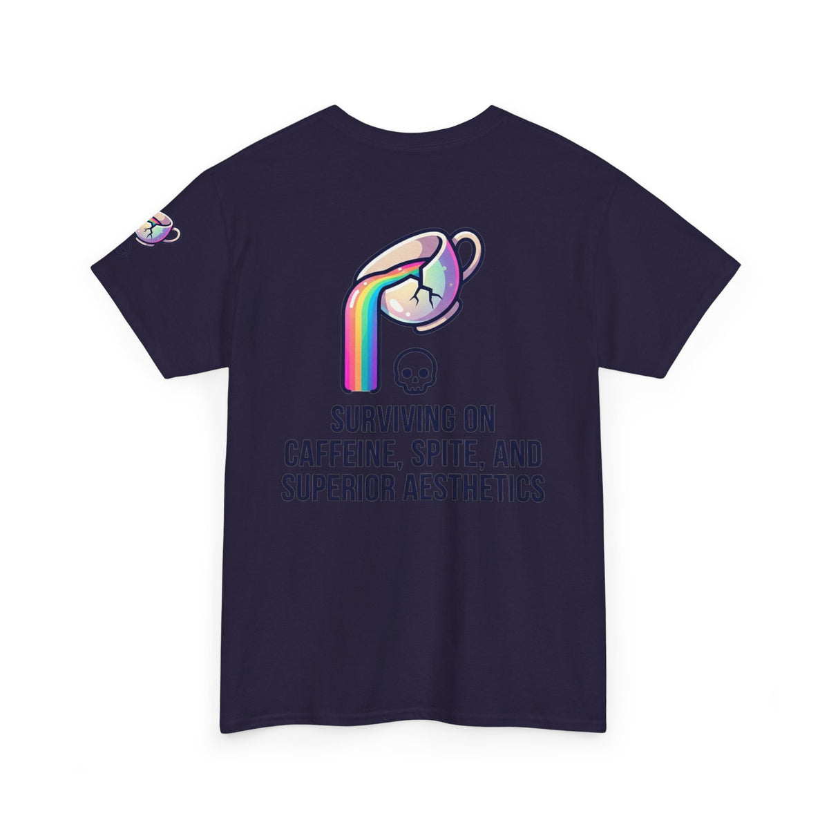 "Surviving on Caffeine Spite and Superior Aesthetics" Premium Graphic Tee