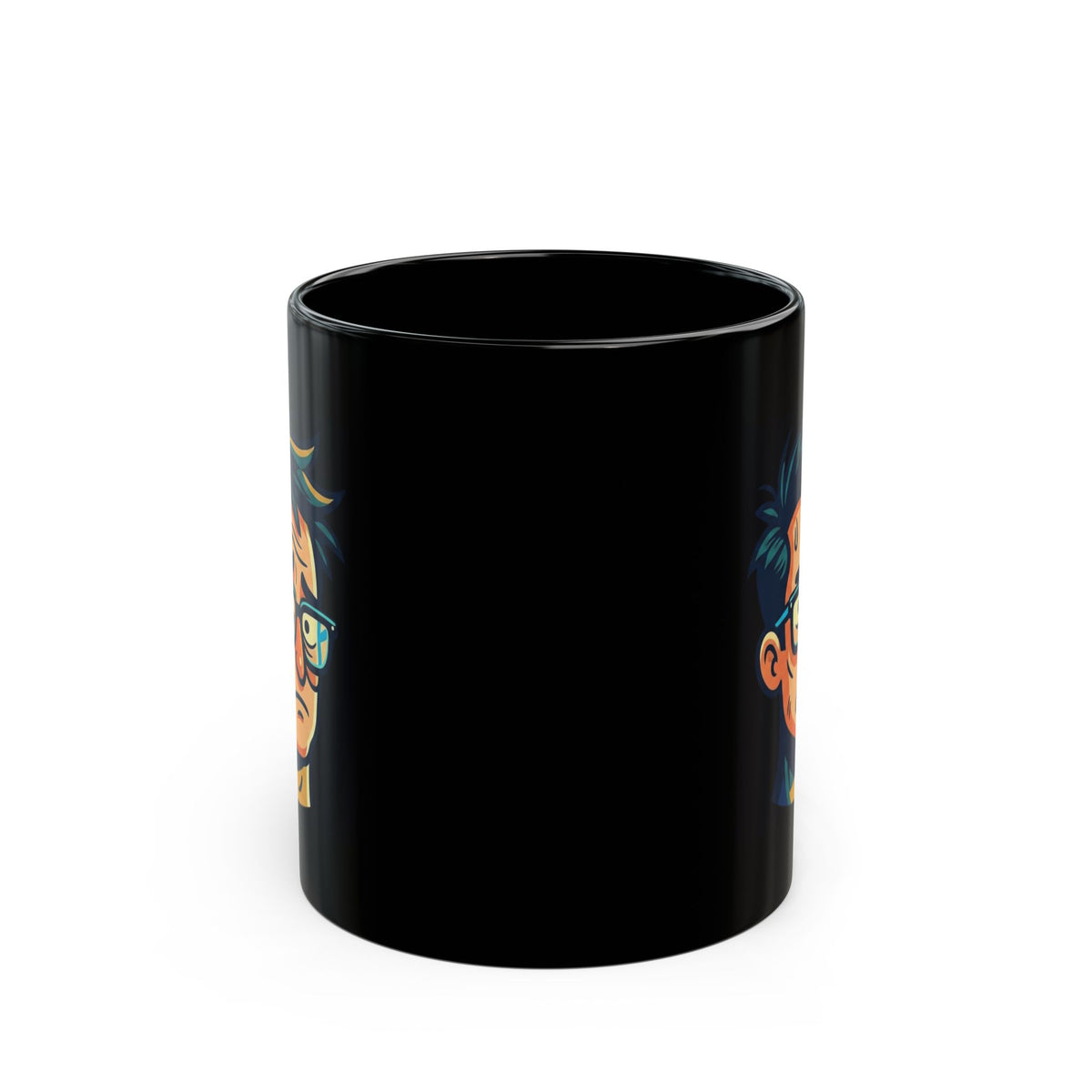 "Responsible Adult Costume" Black Ceramic Mug — Graphic