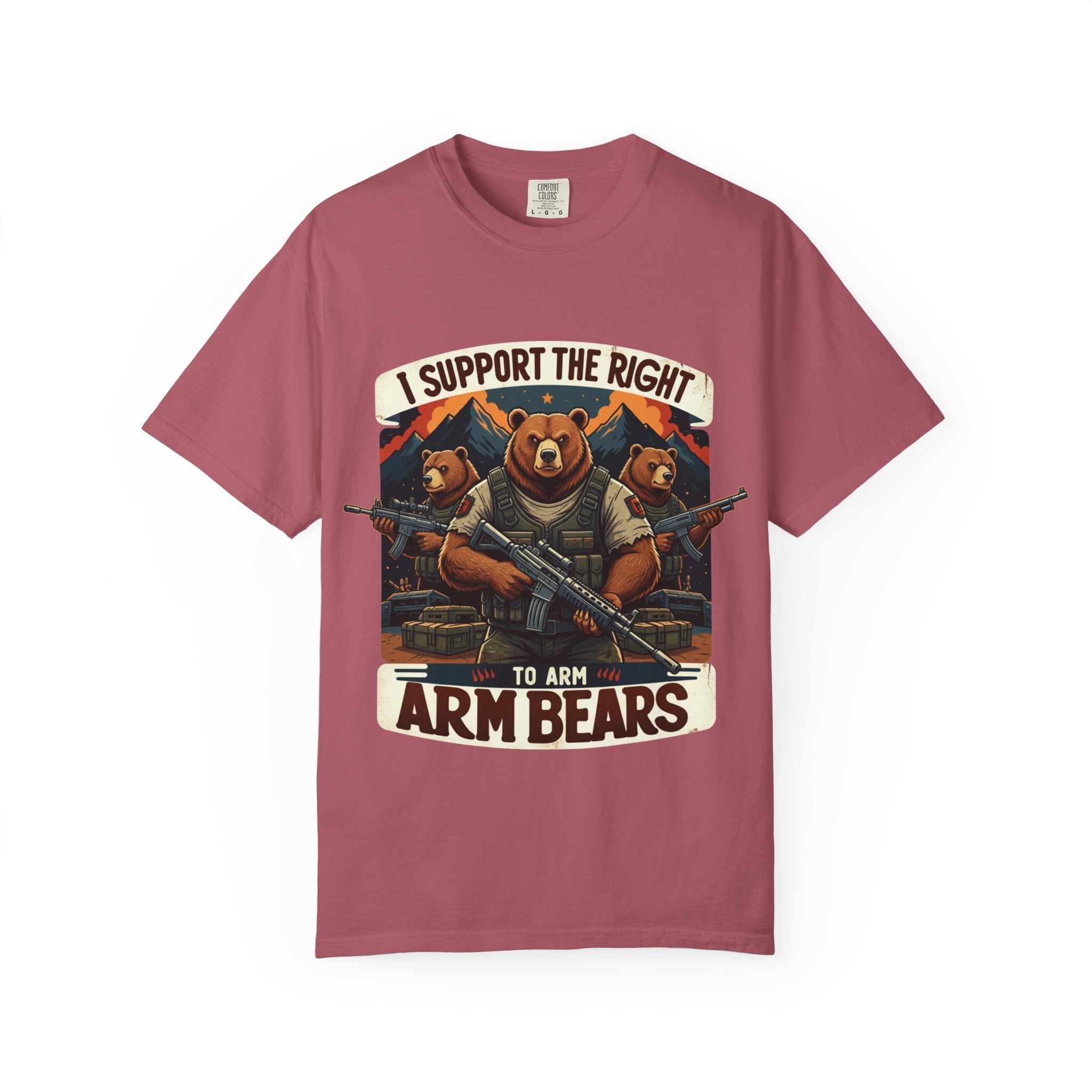 "The Right to Arm Bears (Mountain Division)" Unisex Garment-Dyed T-shirt
