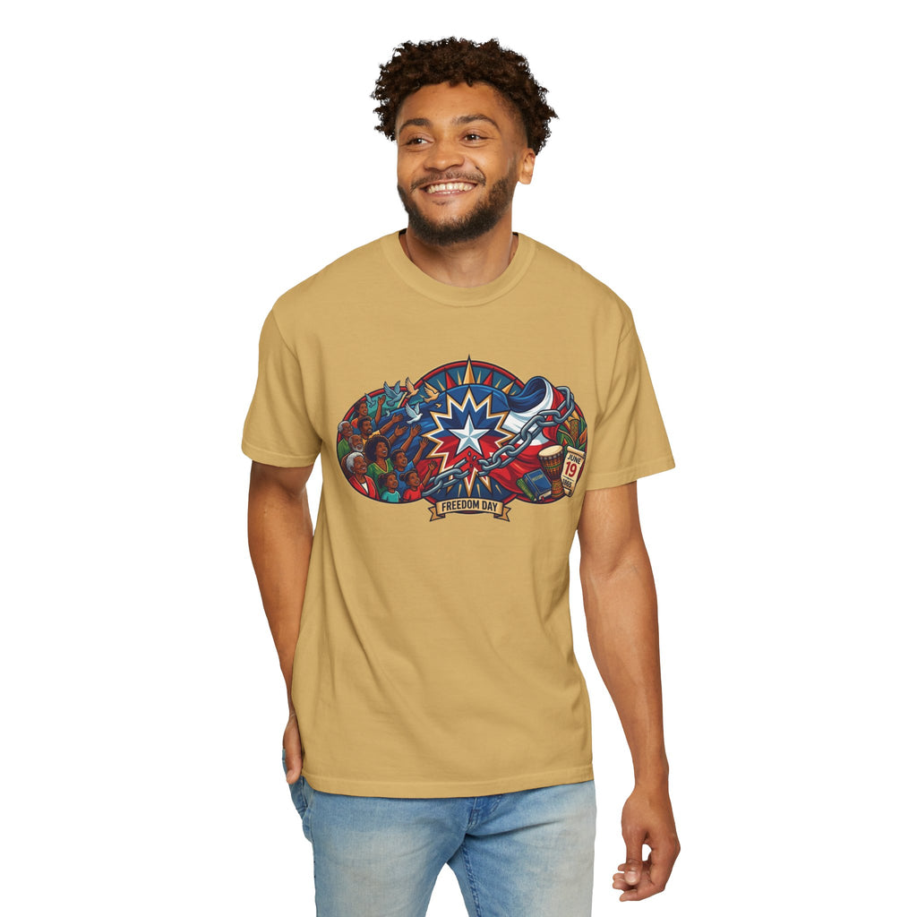 "Juneteenth" Unisex Garment-Dyed Tee