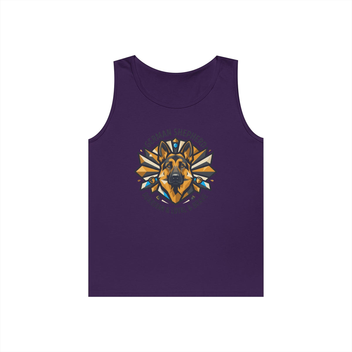 "German Shepherd Guardian Loyal Brave" Tank Top