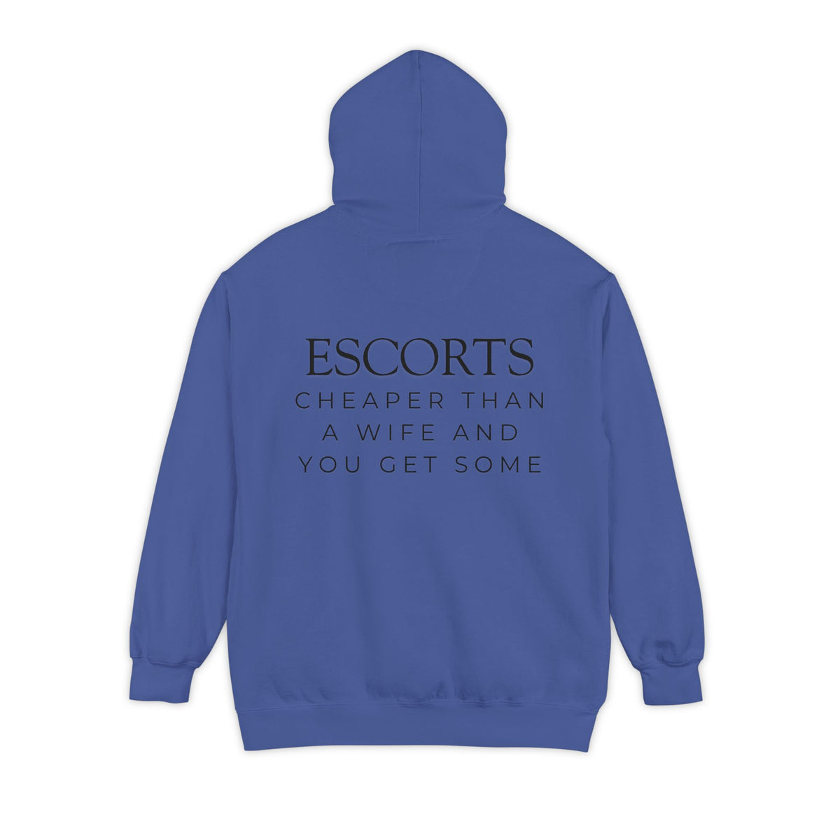 Color: Flo Blue | Escorts Garment-Dyed Hoodie
