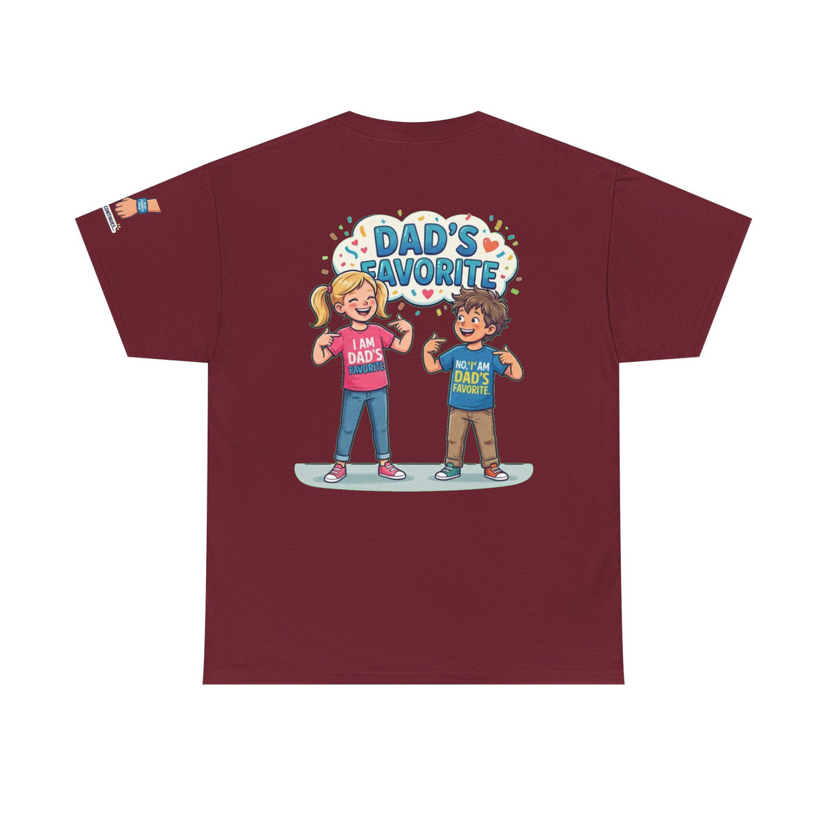 Color: Garnet | Dad's Favorite Premium Graphic Tee