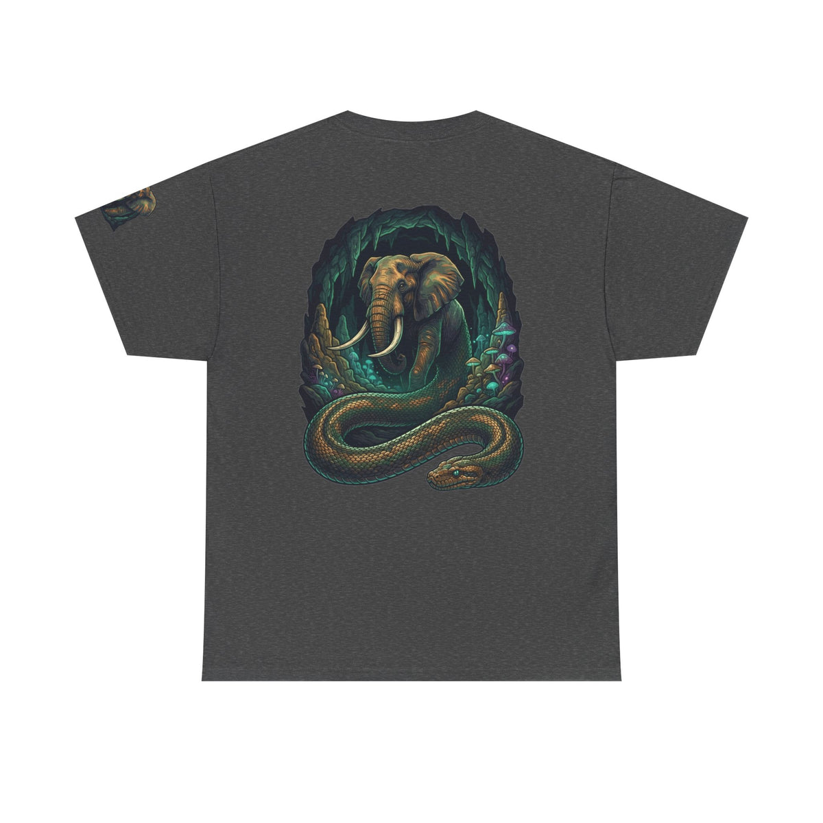 Color: Dark Heather | Grootslang (South African Mythology) Premium Graphic Tee