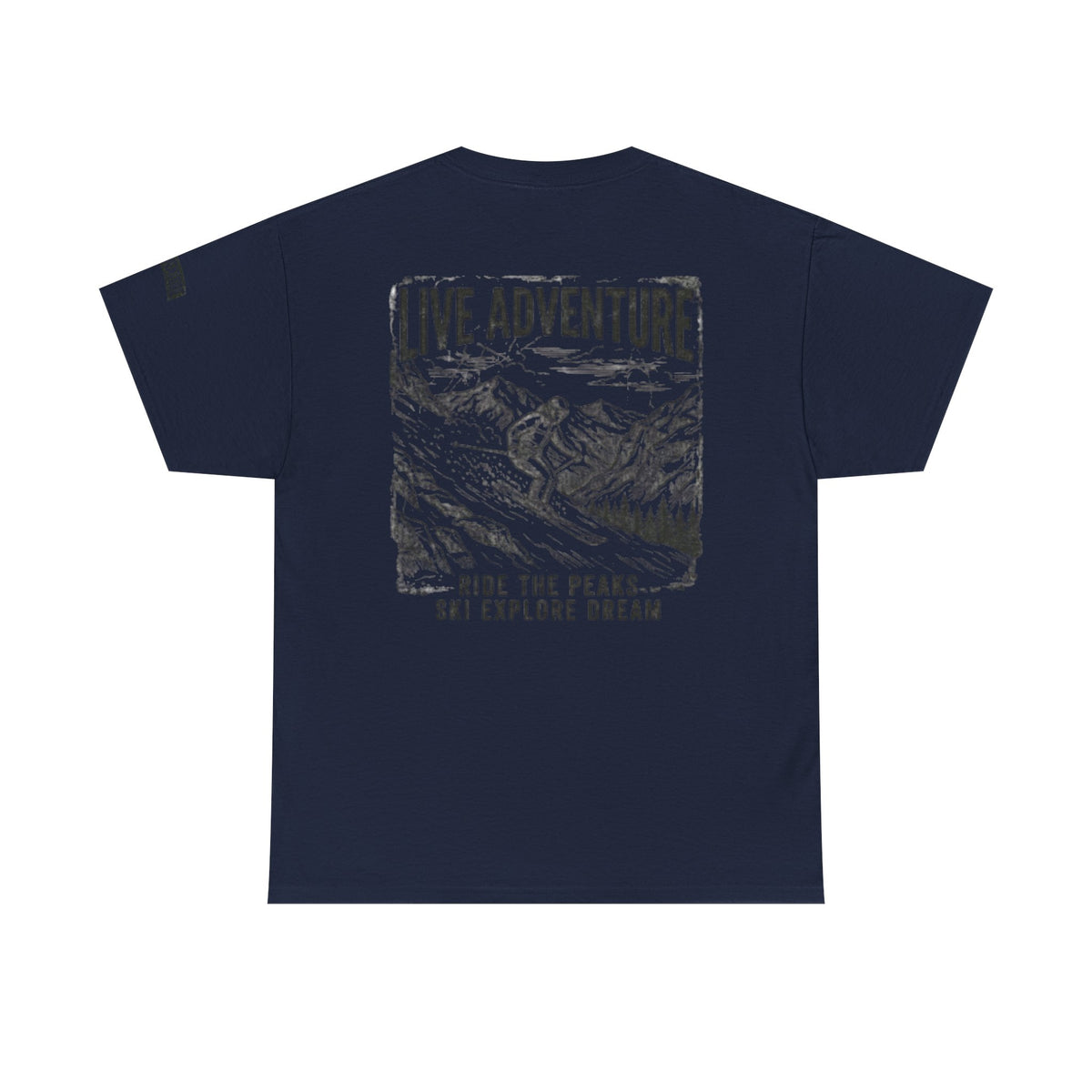 Color: Navy | Live Adventure - Ski Premium Graphic Tee