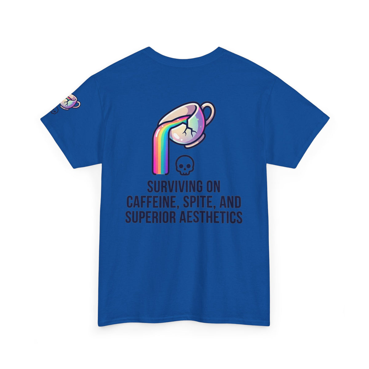 "Surviving on Caffeine Spite and Superior Aesthetics" Premium Graphic Tee