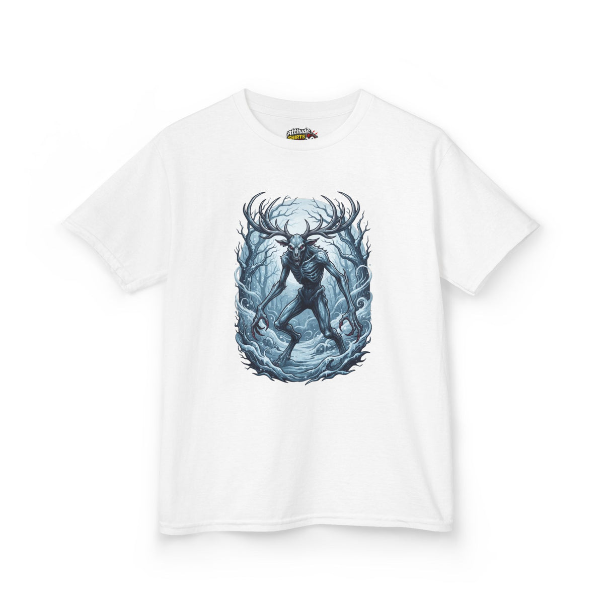 Color: White | Wendigo (Algonquian Folklore) Kids Tee