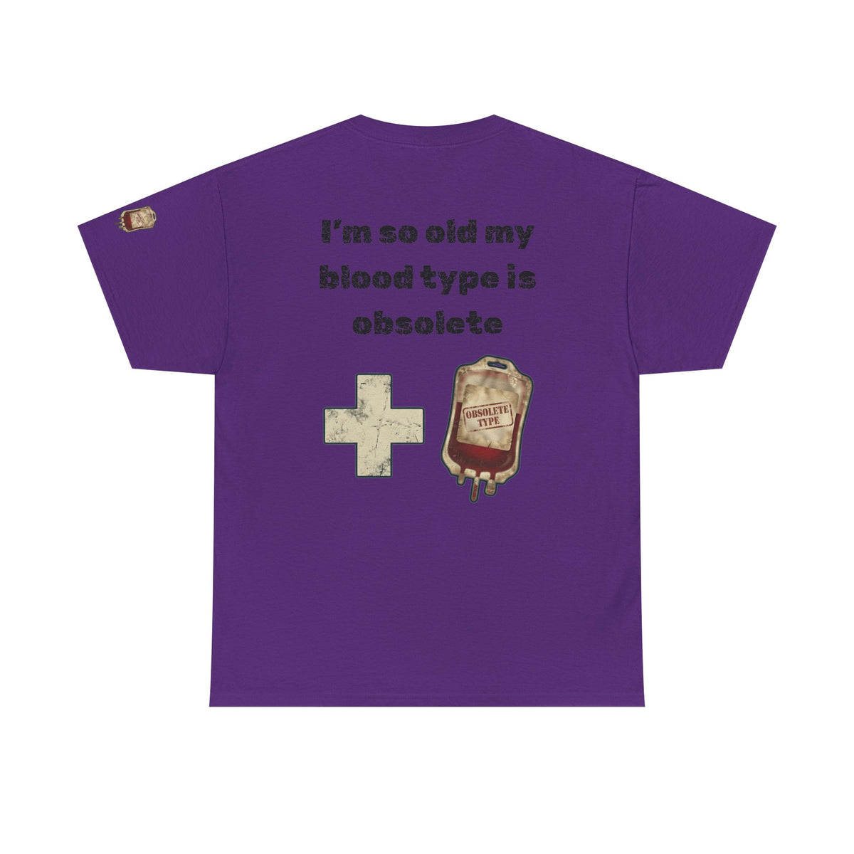 Color: Purple | Blood Type Premium Graphic Tee