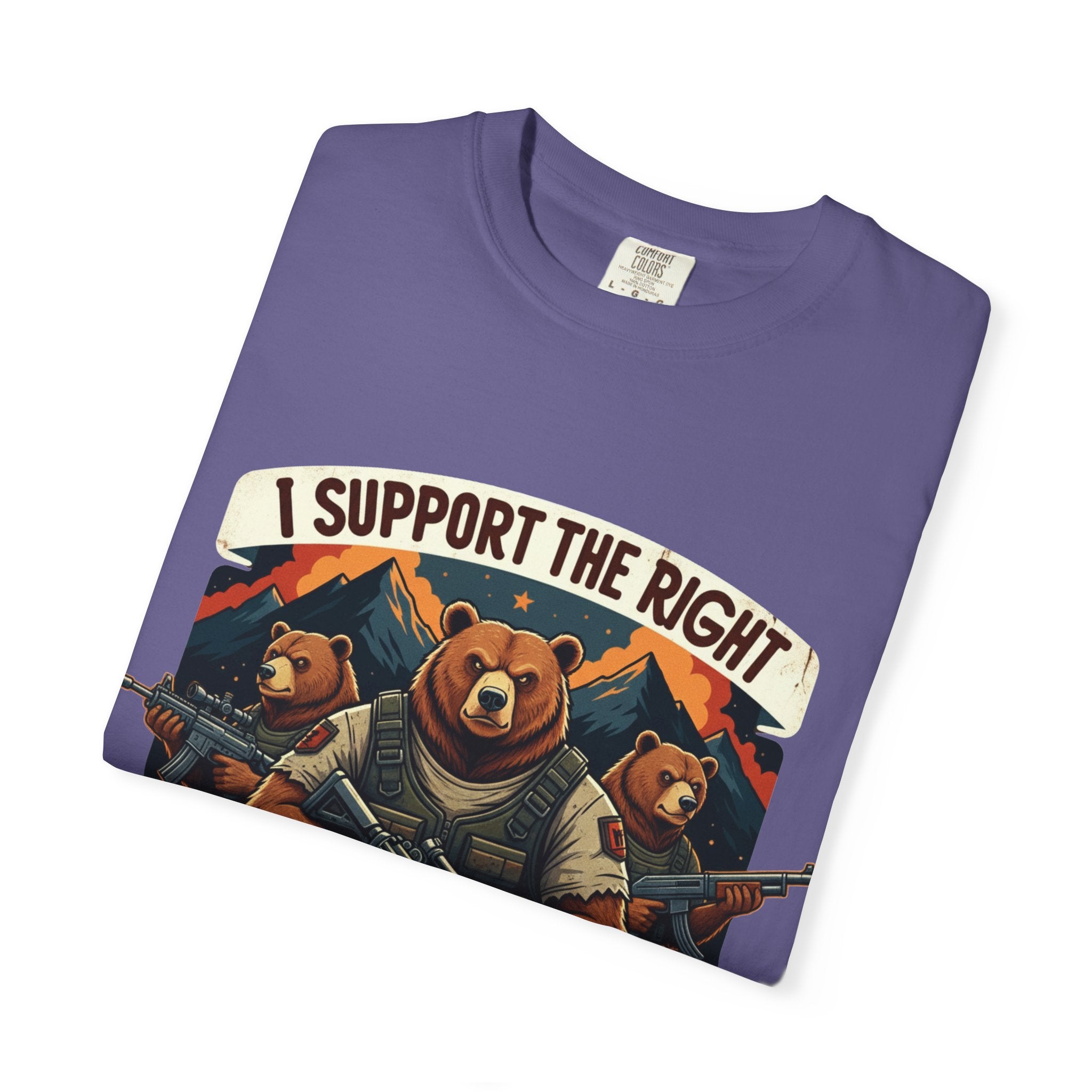 "The Right to Arm Bears (Mountain Division)" Unisex Garment-Dyed T-shirt