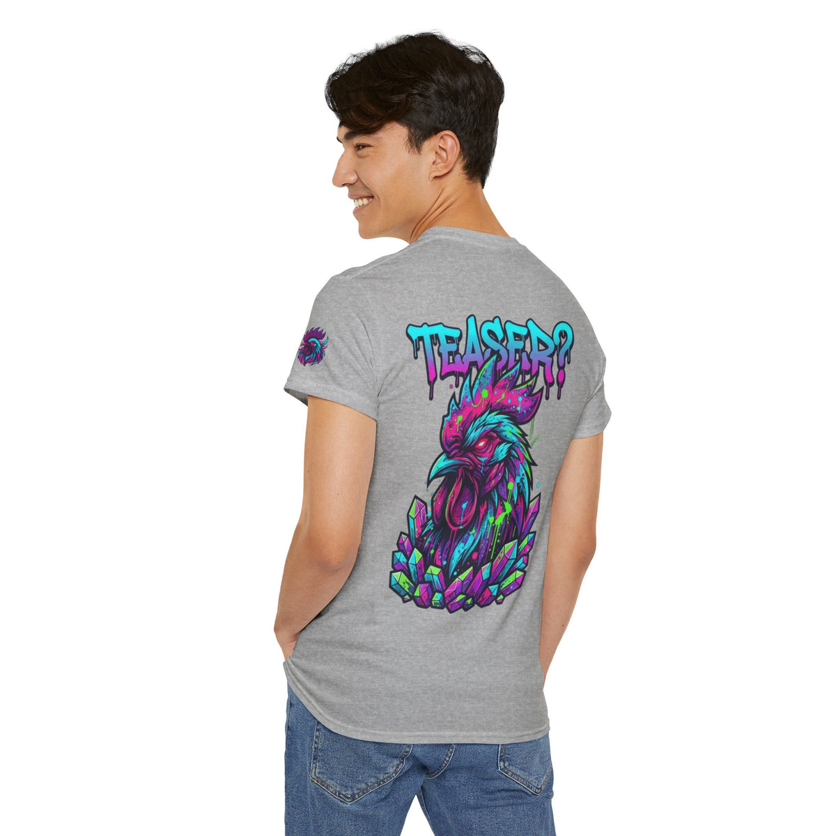 Color: Sport Grey | Cock Teaser Premium Graphic Tee