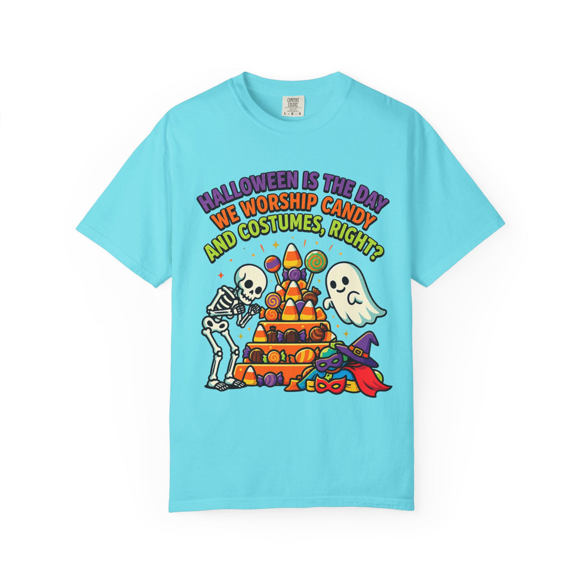 Color: Lagoon Blue | Worship Candy Unisex Garment-Dyed Tee