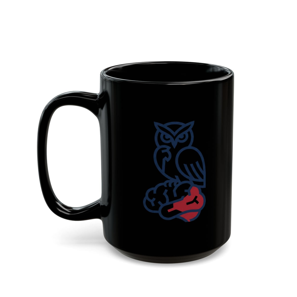 "Make America Think Again" Black Ceramic Mug — Graphic