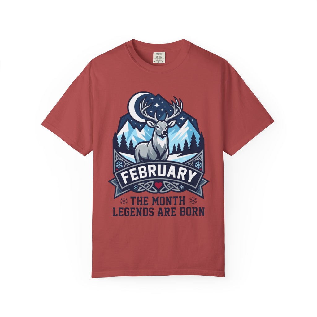 "February Legend" Unisex Garment-Dyed Tee