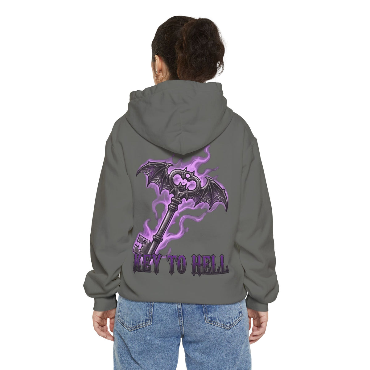 Color: Grey | Skeleton Key Garment-Dyed Hoodie