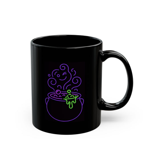 "Ride The Handle, Stir The Pot" Black Ceramic Mug — Graphic