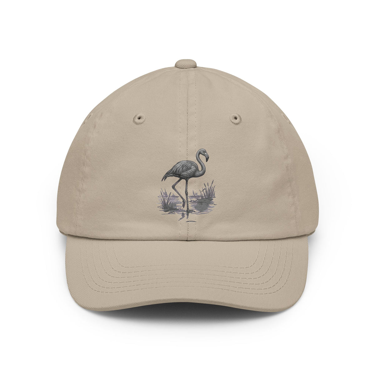 Color: Stone | Pencil Sketch Art Flamingo Dad Hat