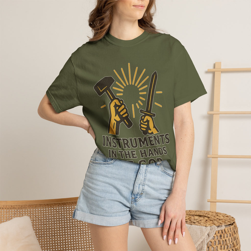 "Instruments in the Hands of God" Unisex Garment-Dyed T-shirt