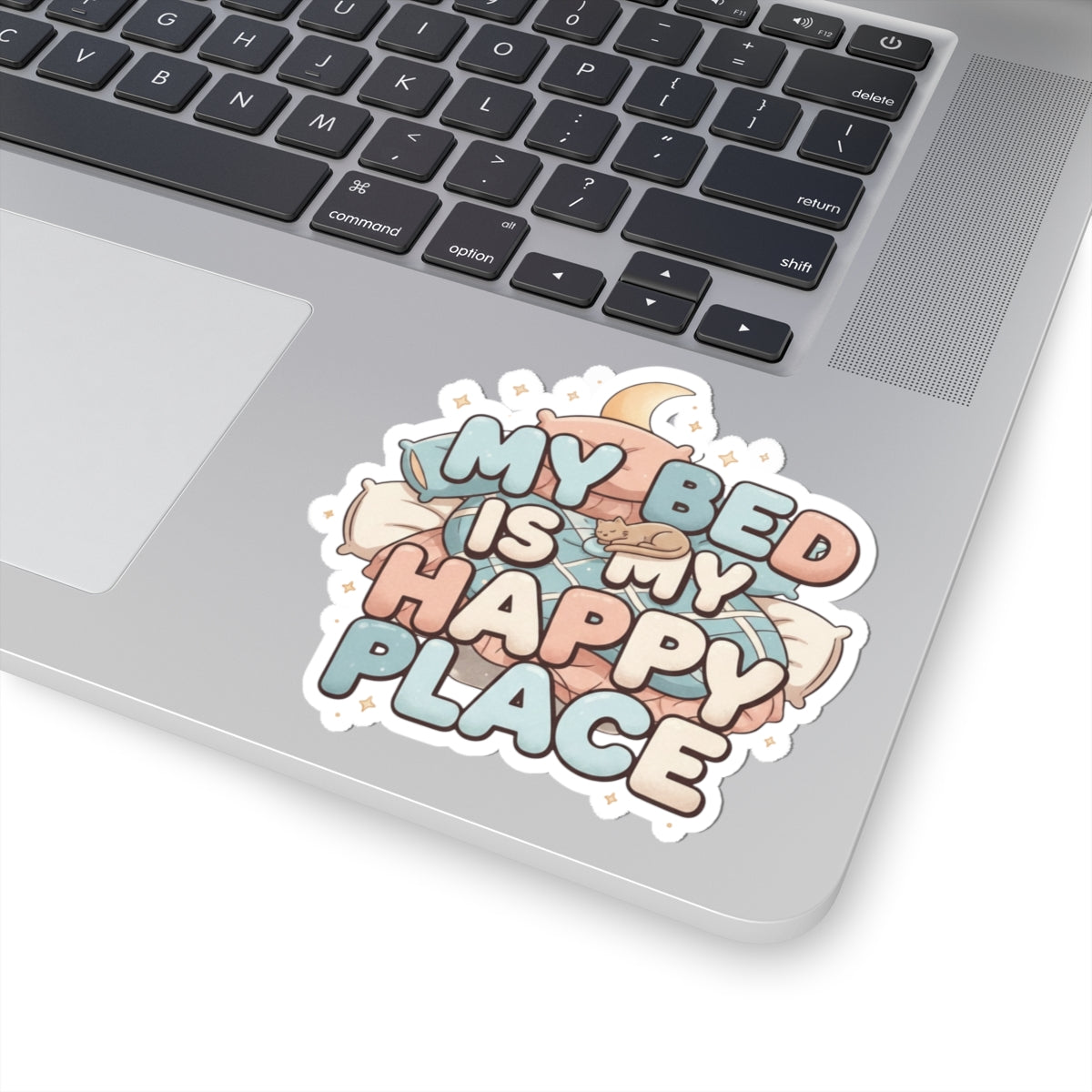 Bed > People: A Love Story | Kiss-Cut Sticker — AttitudeShirts