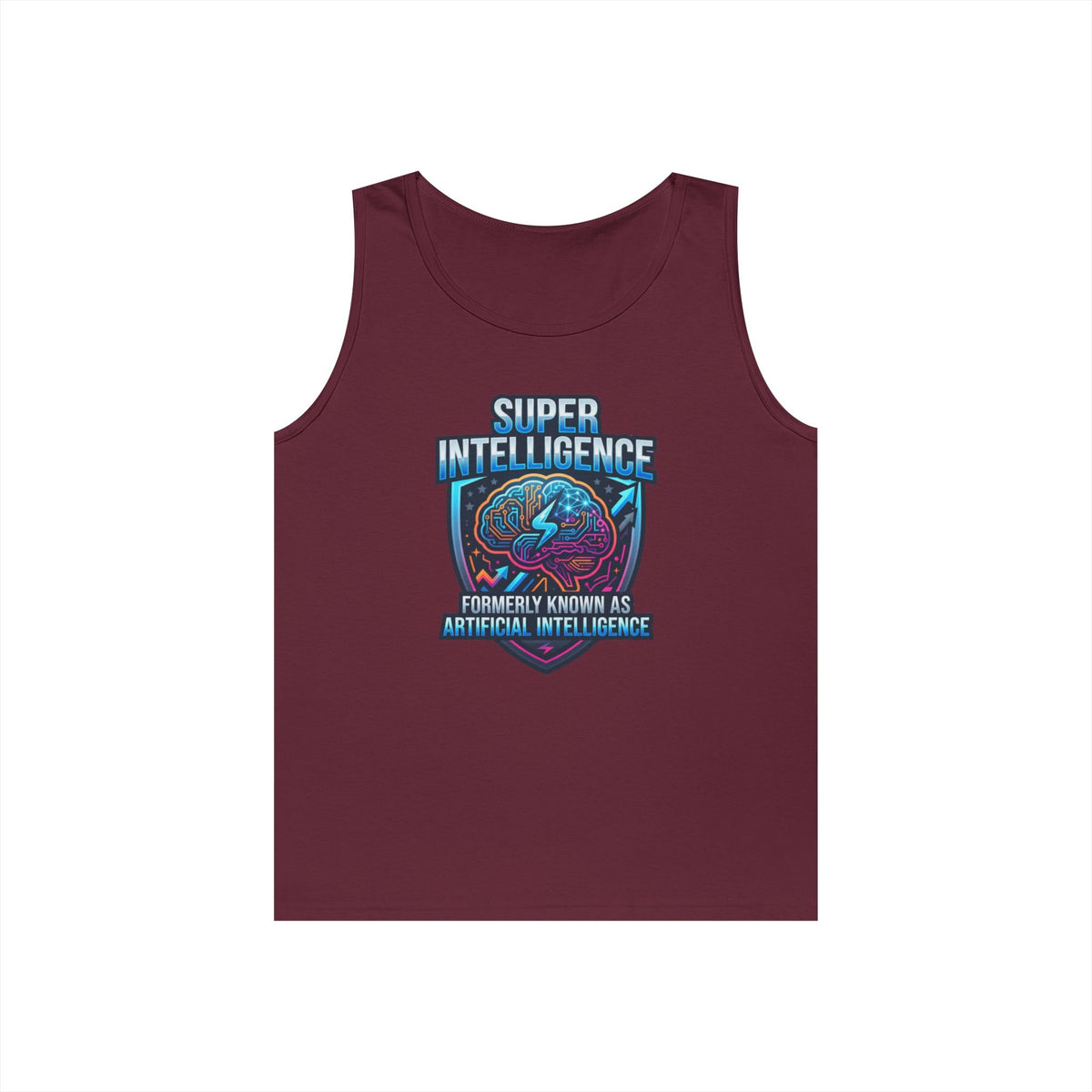 Color: Maroon | Super Intelligence Tank Top