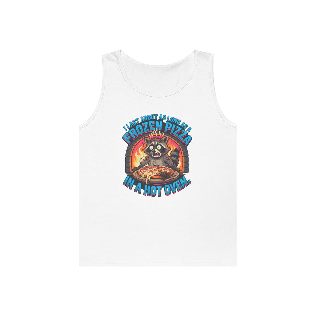 Color: White | Frozen Pizza in a Hot Oven Tank Top