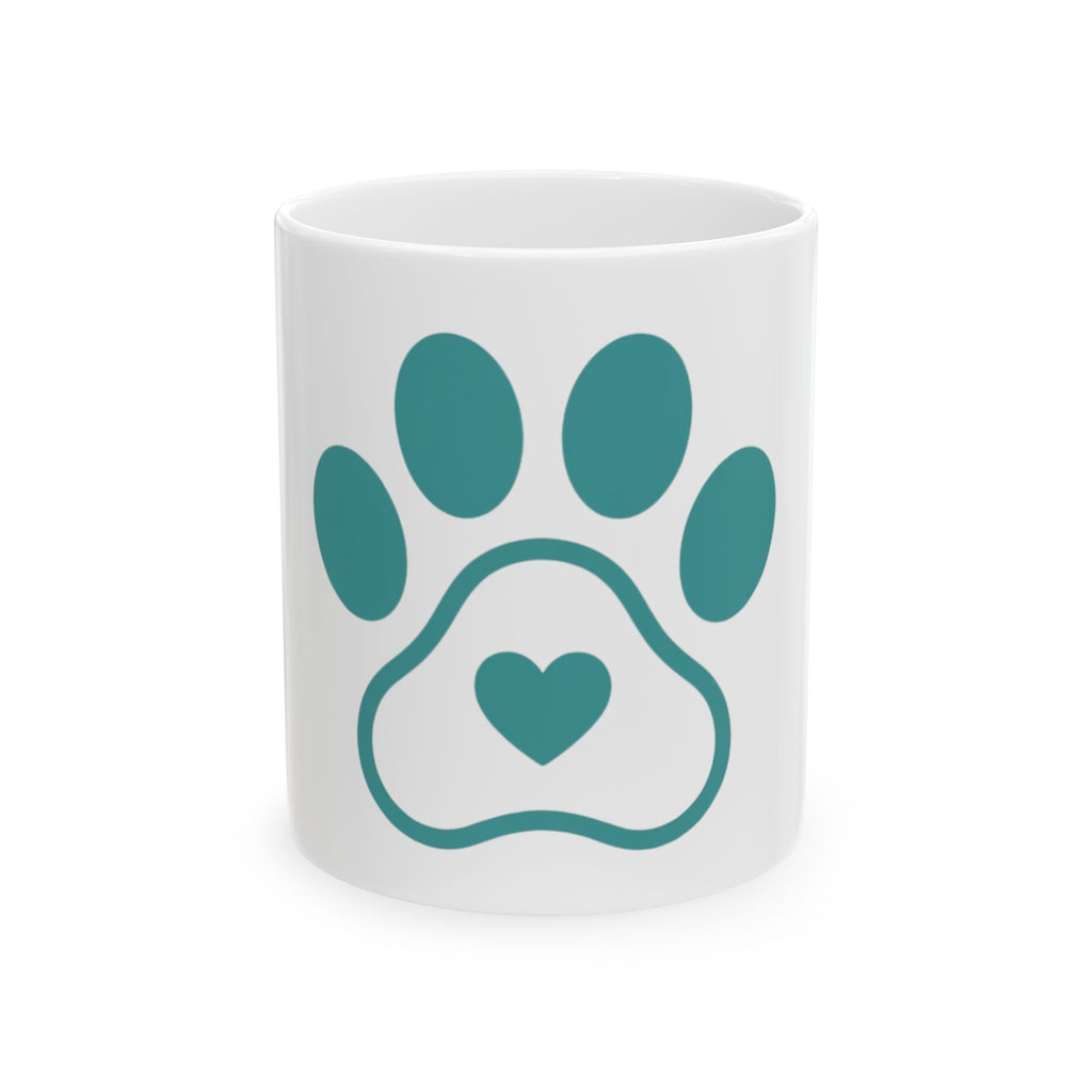 "Dog Mom" White Ceramic Mug — Graphic