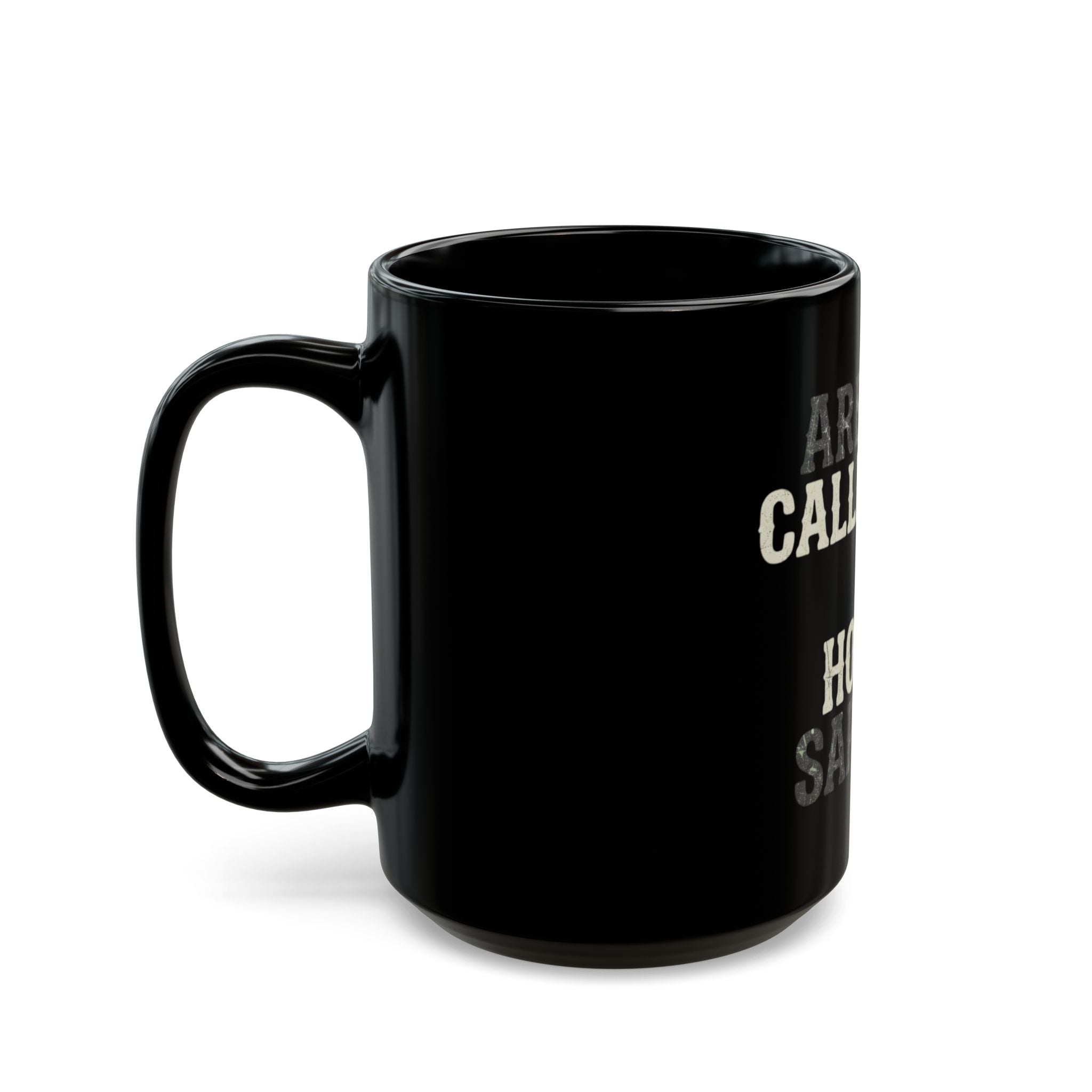 "Are You Calling Me a Homo-Sapien" Black Ceramic Mug