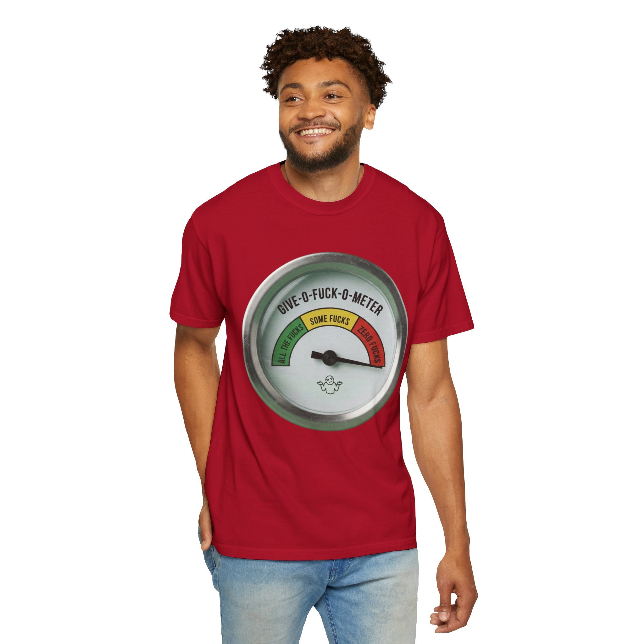 "Fuck-O-Meter" Unisex Garment-Dyed Tee