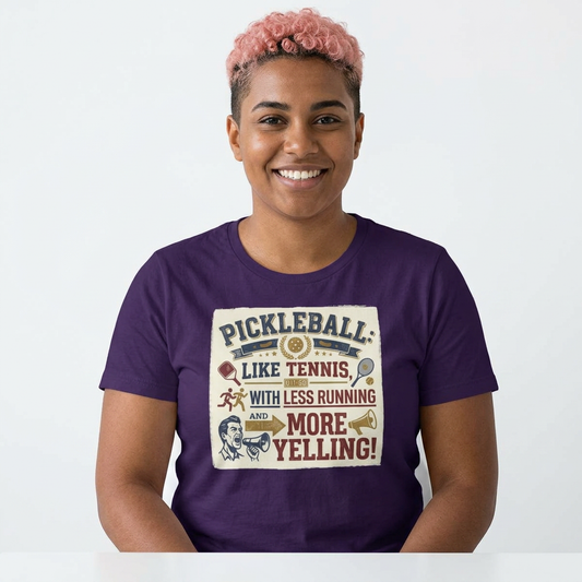 Pickleball: Tennis for People Who Gave Up | Women's Tee — AttitudeShirts