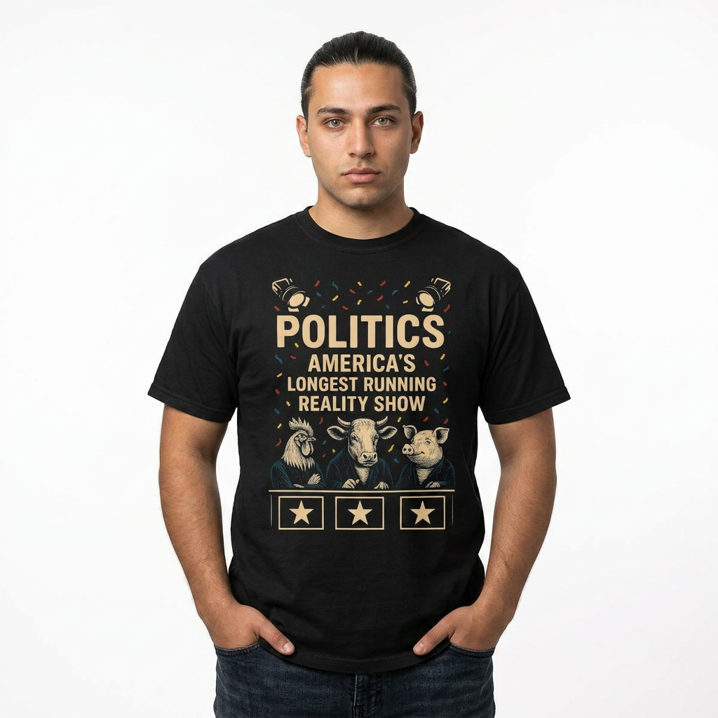 "The Ultimate Reality Show" Unisex Garment-Dyed T-shirt