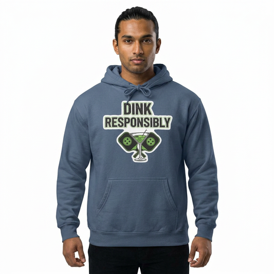 Dink Responsibly | Garment-Dyed Hoodie — AttitudeShirts