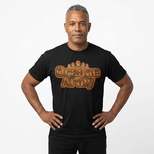 Orange Army: My Squad, My Colors | Garment-Dyed Tee — AttitudeShirts