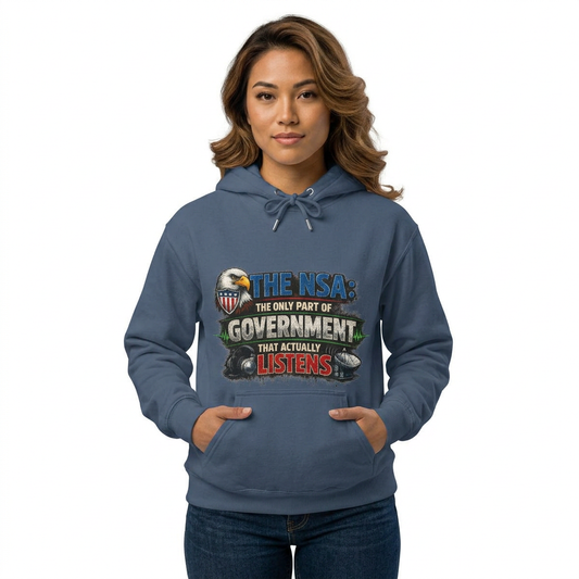 They're Always Listening - Classic | Garment-Dyed Hoodie — AttitudeShirts