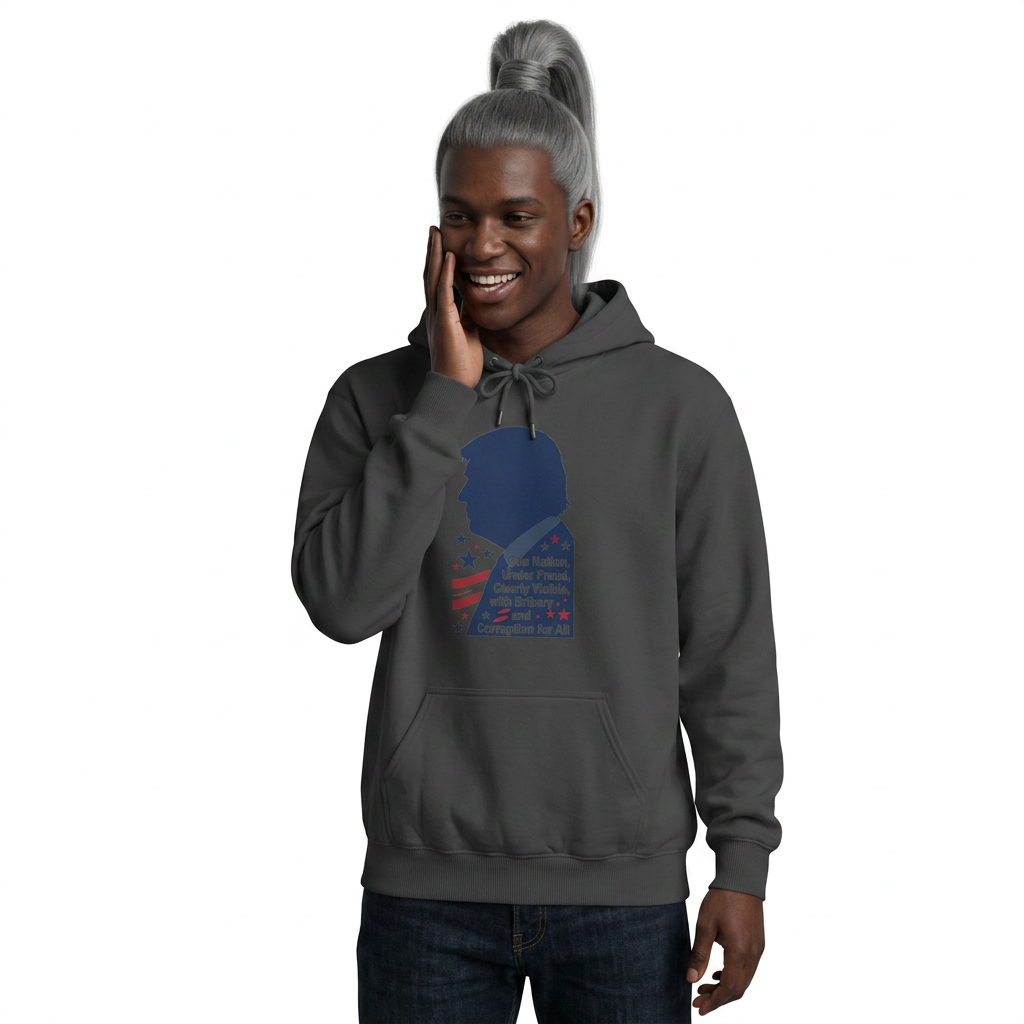 One Nation Under Fraud | Garment-Dyed Hoodie — AttitudeShirts