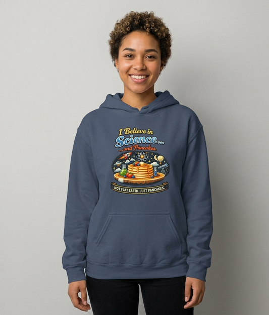 Science & Pancakes: My Two Moods | Garment-Dyed Hoodie — AttitudeShirts