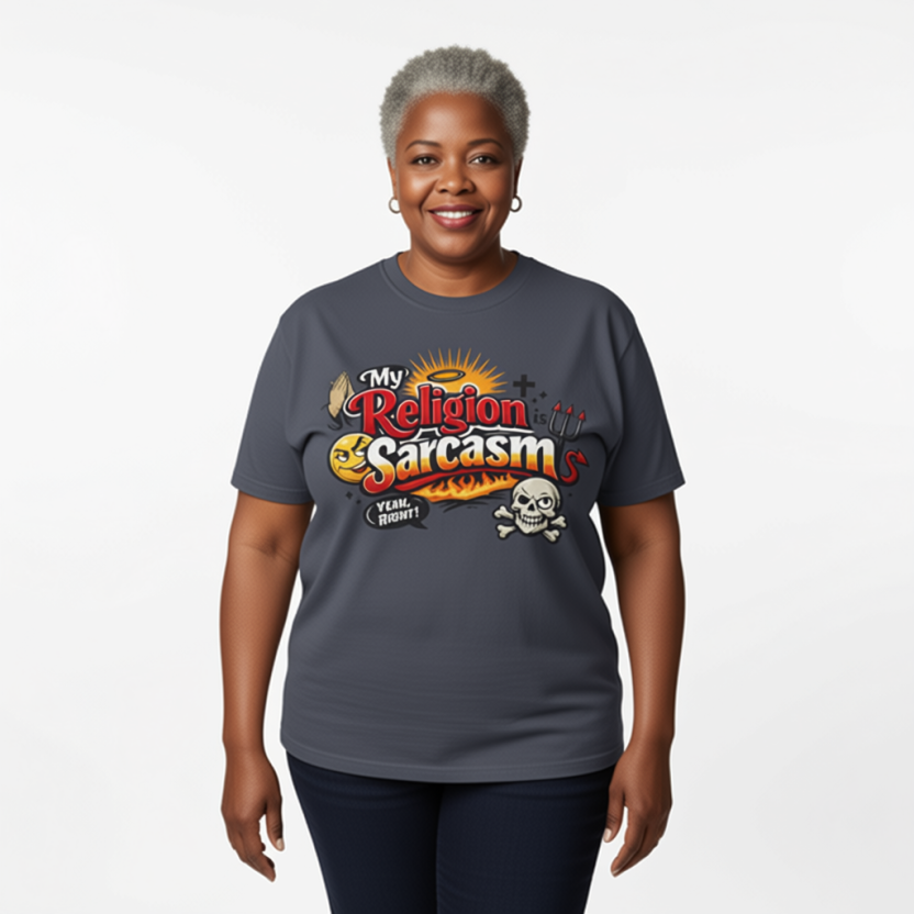 Holy Sarcasm | Garment-Dyed Tee — AttitudeShirts