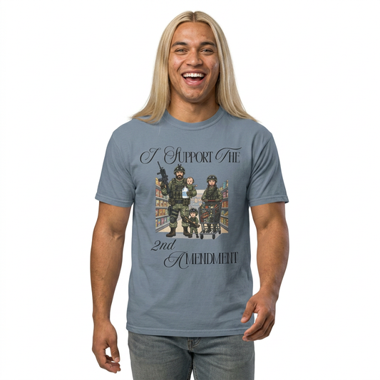 "2nd Amendment" Unisex Garment-Dyed T-shirt