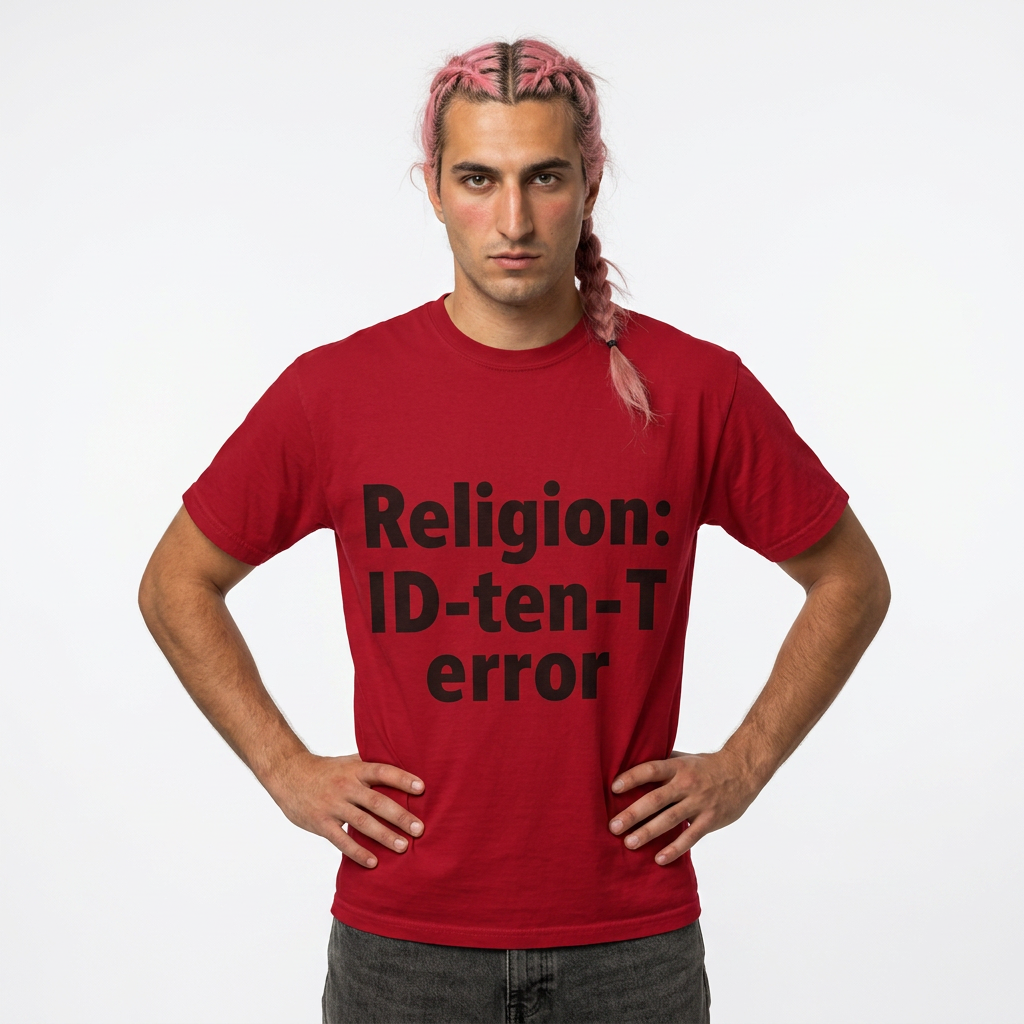 "Religion ID-Ten-T error(2)" Unisex Garment-Dyed T-shirt