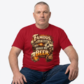 "Famous Last Words Hold My Beer" Unisex Garment-Dyed T-shirt