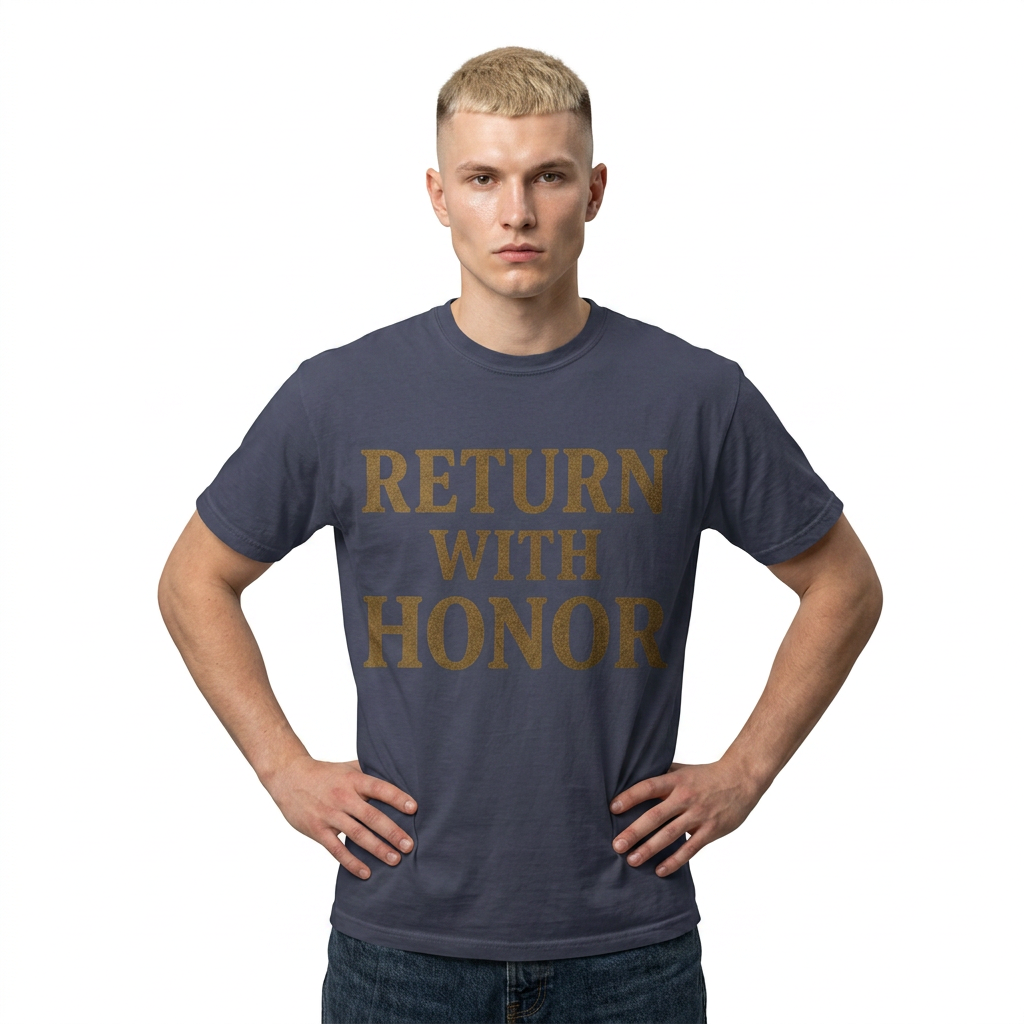 "Return With Honor" Unisex Garment-Dyed T-shirt
