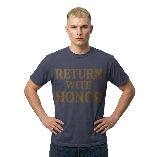 "Return With Honor" Unisex Garment-Dyed T-shirt