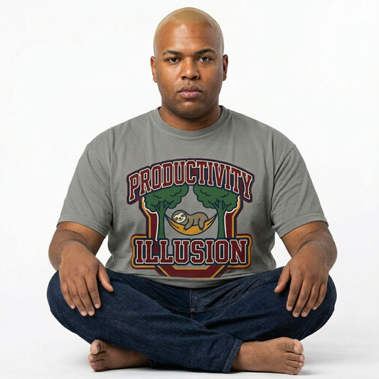 "Productivity Illusion" Unisex Garment-Dyed T-shirt
