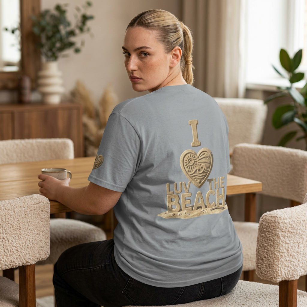 "I Luv The Beach" Premium Graphic Tee
