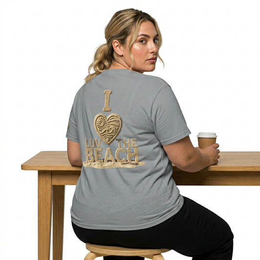 "I Luv The Beach" Premium Graphic Tee
