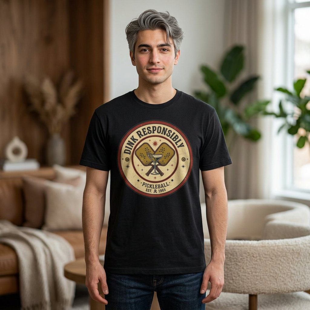 "Dink Responsibly 3" Unisex Garment-Dyed T-shirt