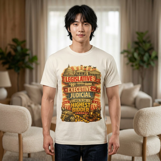 "Highest Bidder" Unisex Garment-Dyed T-shirt