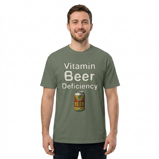 "Vitamin Beer" Unisex Garment-Dyed T-shirt