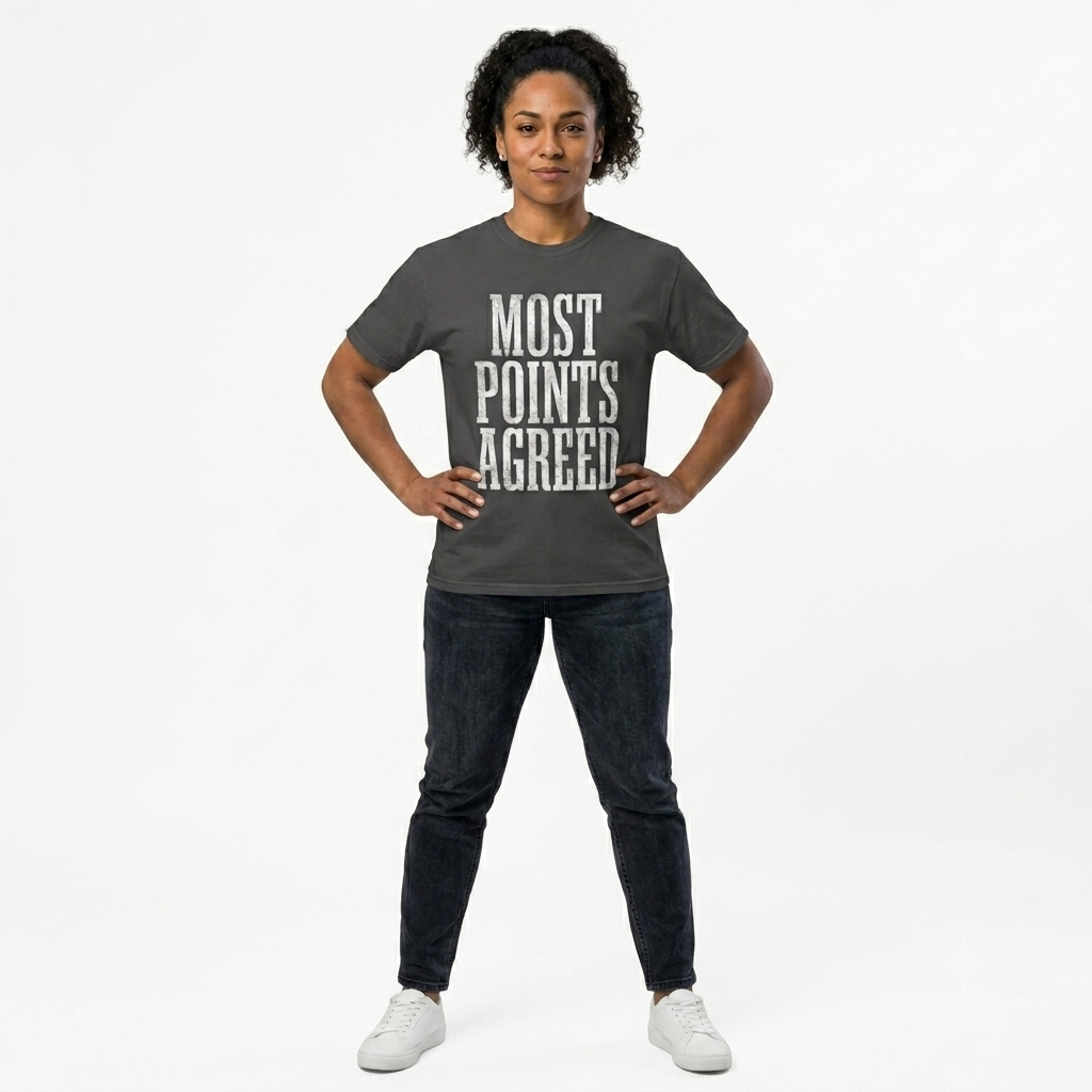 "Most Points Agreed" Unisex Garment-Dyed T-shirt