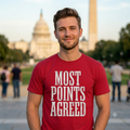 "Most Points Agreed" Unisex Garment-Dyed T-shirt
