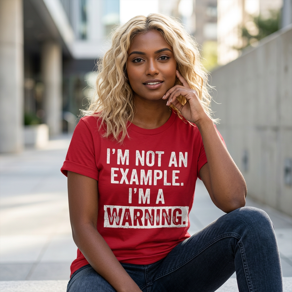 I'm Not An Example. I'm a Warning. T-Shirt
