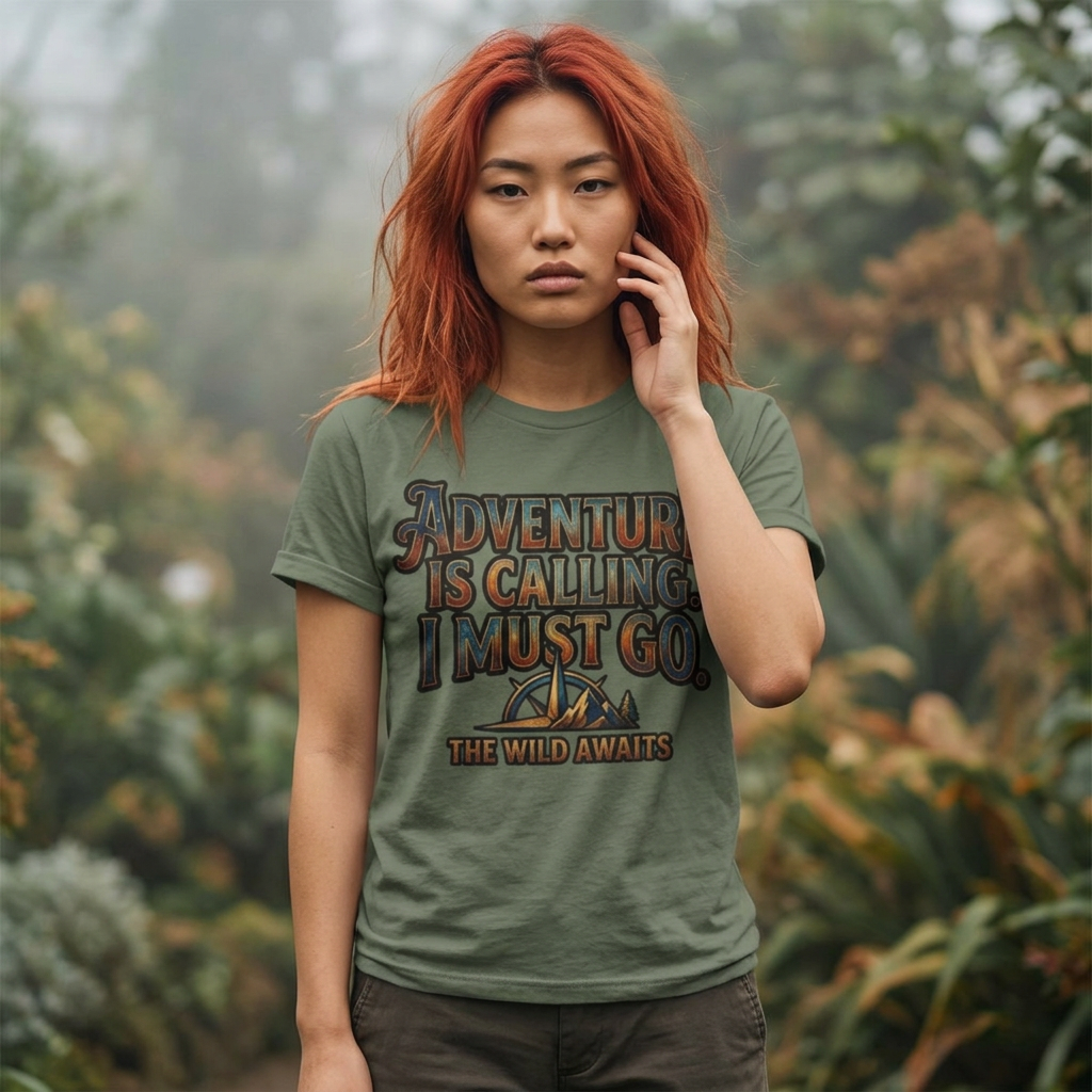 "Adventure is Calling" Unisex Garment-Dyed Tee